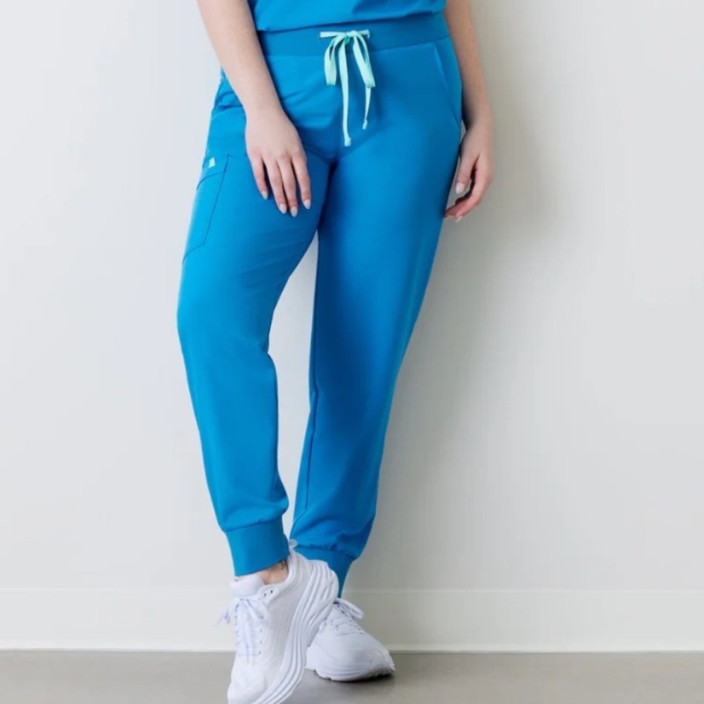 Garde Malade blue joggers scrub bottom‎ pants medium